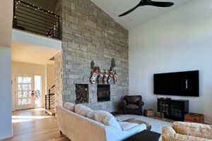 Catalyst House in the Woods. Living room left